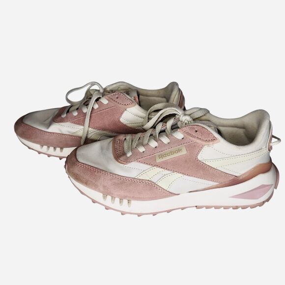 Reebok Comfort Footbed Womens Sz US 7.5 UK 5 Ivory Peach Pink Running Sneakers - Picture 6 of 11